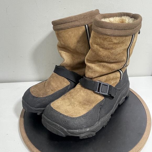 Cabelas Alaskan Guide Brown Shearling Boots Mens 13M Brow Winter Snow Outdoor‎ - Picture 4 of 11